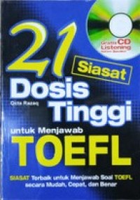 21 siasat dosis tinggi untuk menjawab TOEFL