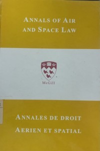 Image of Annals Of Air and Space Law