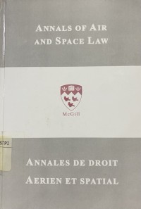 Image of Annals Of Air and Space Law