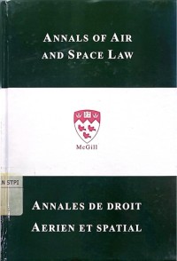 Image of Annals Of Air and Space Law