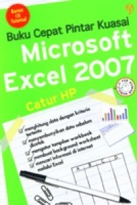 Buku cepat pintar kuasai microsoft excel 2007