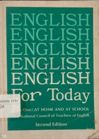 English for today, book one : at home and at school