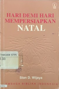 Hari demi hari mempersiapkan natal