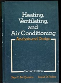 Heating, ventilating, and air conditioning : analysis and design
