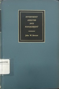 Image of Investment analysis and management