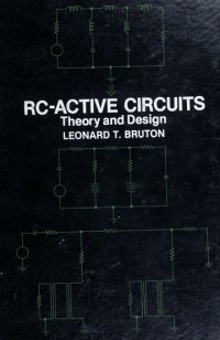 Image of RC-Active circuits theory and design