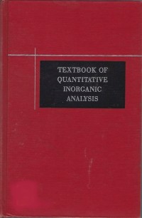 Textbook of quantitative inorganic analysis