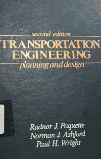 Transportation engineering : planning and design